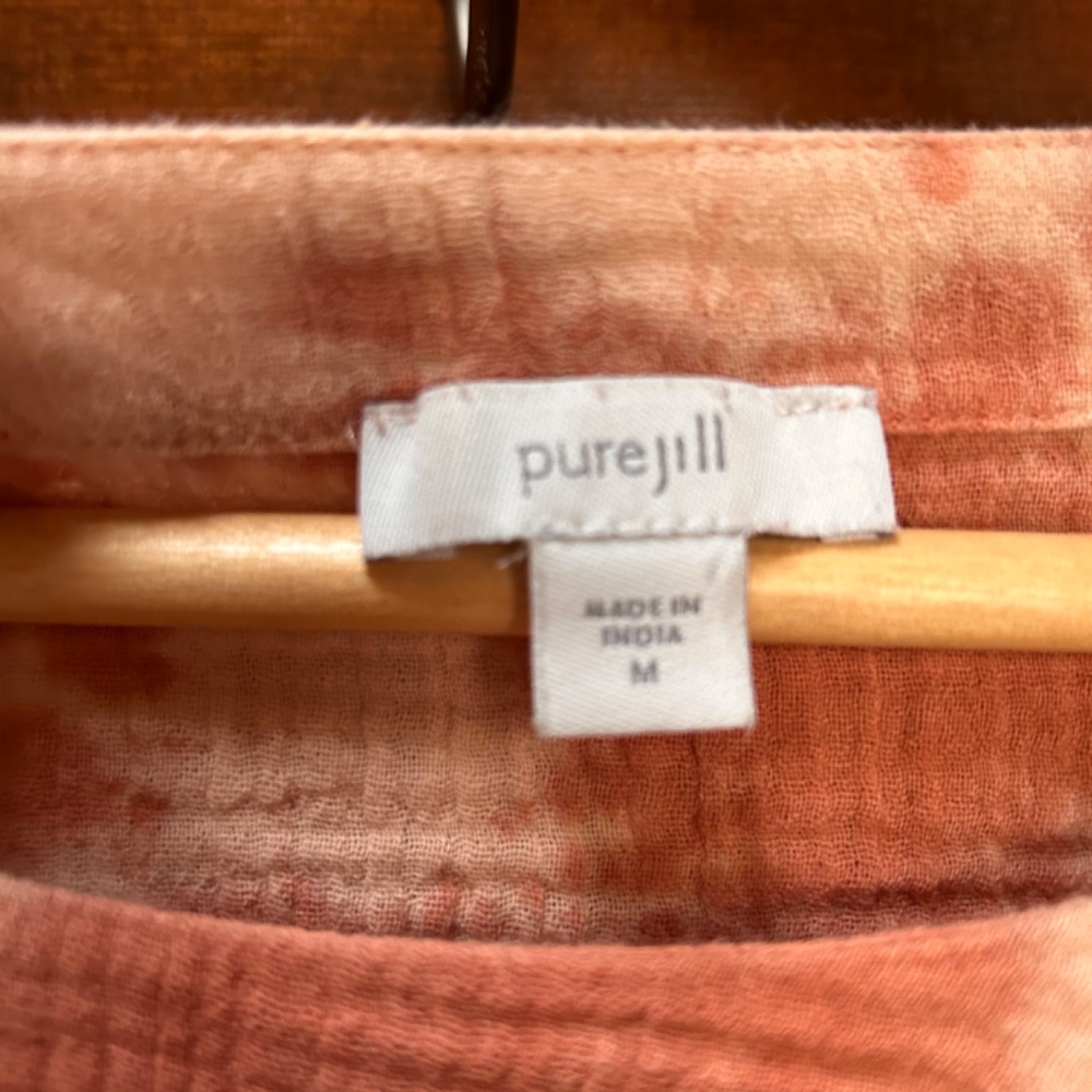 J.Jill Cotton gauze shirt - Picture 3 of 5